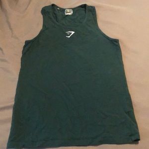 Men’s Forest Green GymShark Tank Top Size Small